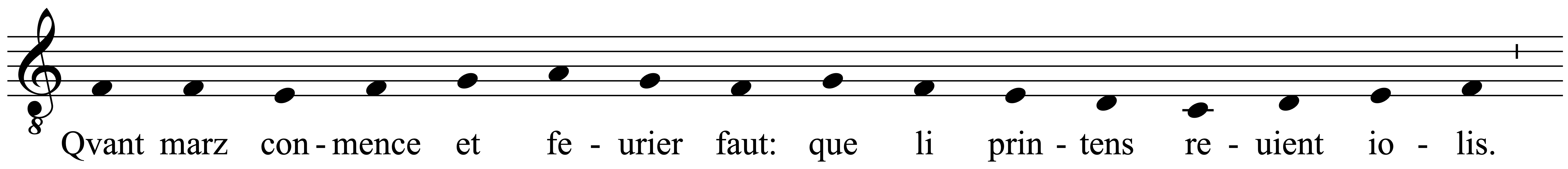 Work musical notation